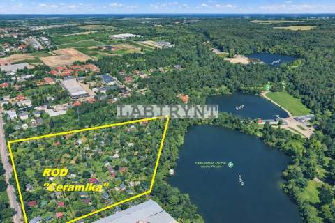 Działka ROD Huculska-300m2, przy zbiorniku Pacyfik