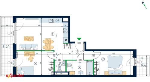 3 pokoje Dla Rodziny 2x Loggia 2 Łazienki Blisko Centrum