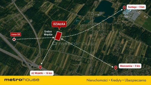 DZIAŁKA,WARUNKi ZABUDOWY GRABCE 3 KM OD SUNTAGO