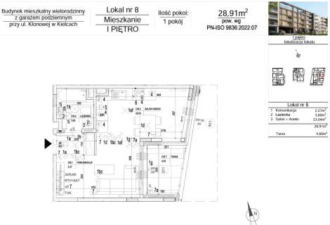 NOWE Mieszkanie 28,91 m2 ul. Klonowa