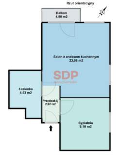 Mieszkanie z balkonem Wyremontowane Komórka lokatorska