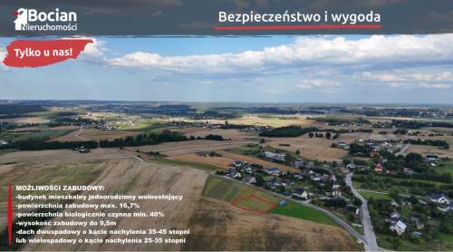 Płaska, słoneczna działka z dobrym dojazdem-Glincz