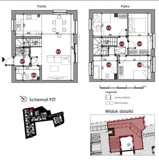 Nowoczesny dom w zabudowie bliźniaczej z ogrodem