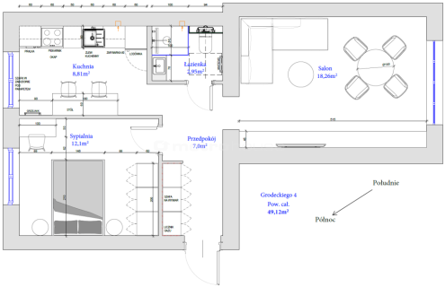 STYLOWE 2 POKOJE I 49,12 M I BALKON I BIELANY