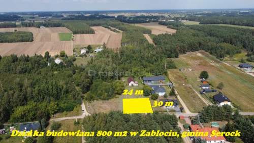 ZABŁOCIE- 800m2 działka budowlana w gminie Serock