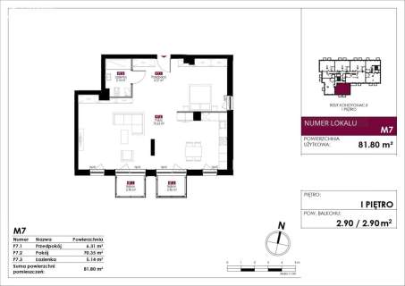 Nowoczesny Apartament 81 m2, Gdańsk Wrzeszcz
