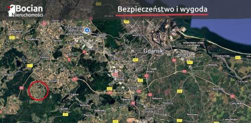 Uzbrojona działka z dobrym dojazdem do Trójmiasta