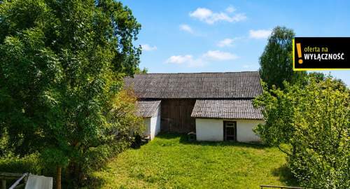 Siedlisko w Potoku 3,78 ha z domkiem wokół lasów