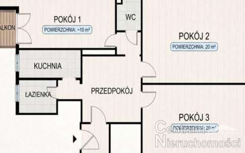 3 pok. mieszkanie 83 m2 przy ulicy Mazowieckiej