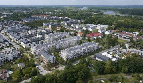 Duży Balkon Ustawny salon Spokojna okolica