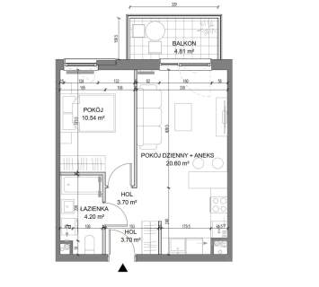 2 pokoje balkon nowoczesne osiedle blisko centrum