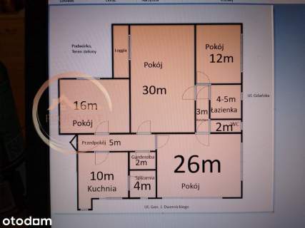 4pokoi,120m2,balkon,do wprowazeniaBlok cegła Leśne