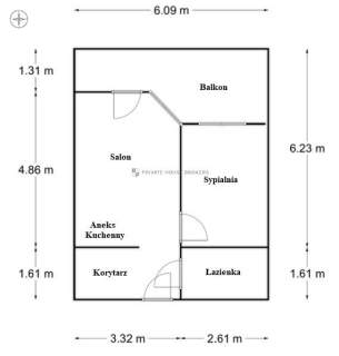2pok M kom lokatorska balkon ul. Chełmońskiego