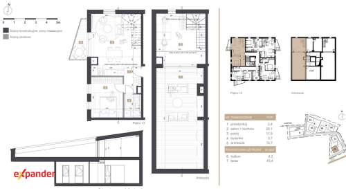 Mieszkanie typu Penthouse Taras 43m2 na dachu