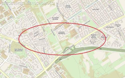 Miasteczko Wilanów, 5700 m2, MPZP dwulokalowe