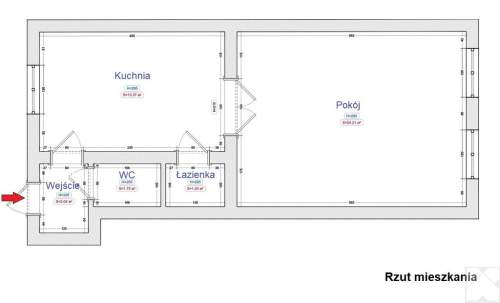 Mieszkanie na sprzedaż, 44,62 m2, Przemyśl