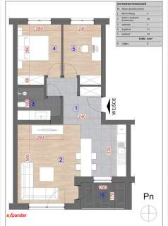 Mieszkanie w centrum, 62m2, 3 pokoje, Rzeszów ul. Podpromie,