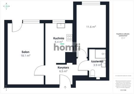2-pokojowe mieszkanie 52m2 ul. Czartoryskiego