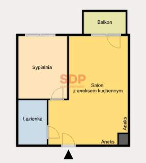 2 pokoje 36 m2 Mieszkanie z charakterem