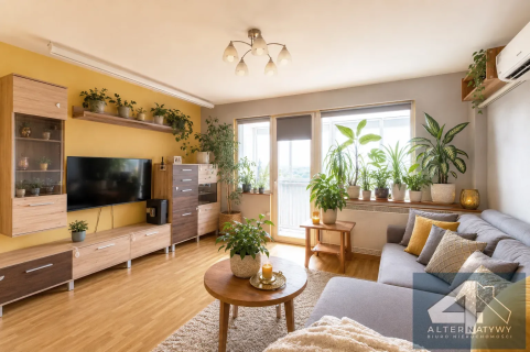 3 pokoje, 62 m i balkon z widokiem na Łódź
