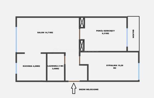 3-pok balkon. Ruda Śląska I Katowicka I Bykowina