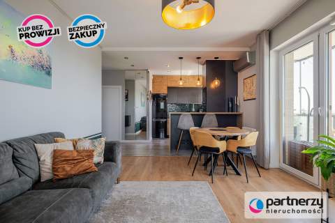 3 pokoje Letnica 65m2, 11 piętro, piękny widok