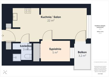 2 pokoje 32m2 z loggią Ursus - Szamoty