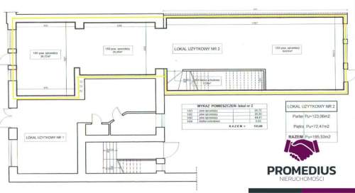 Lokal w centrum Siedlec 195 m2 parter i I piętro