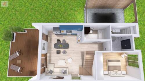 Dom szkieletowy PREMIUM - Dobczyce, działka 750 m2, deweloperski...