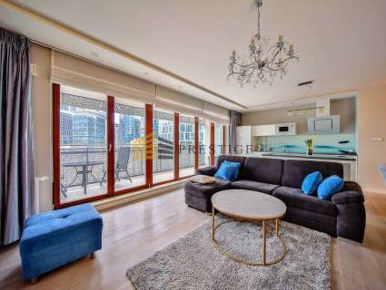Oxygen residence Browary Warszawskie Widok na City