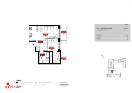 Nowoczesne Mieszkanie 2-pokojowe 41,55 m2 Ołbin