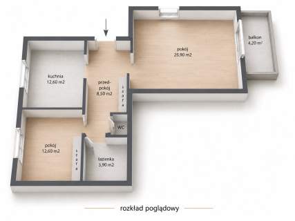 Elegancki apartament z kominkiem 65,7 m Lwowska