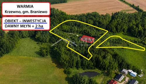 HISTORYCZNY DOM Z POTENCJAŁEM NA WARMII 2ha