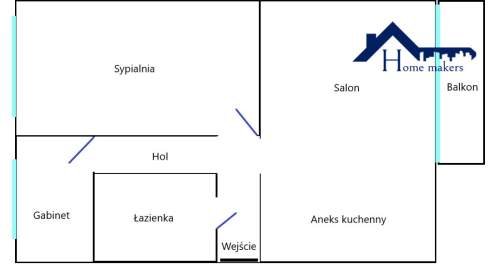 Trzypokojowe mieszkanie w spokojnej okolicy