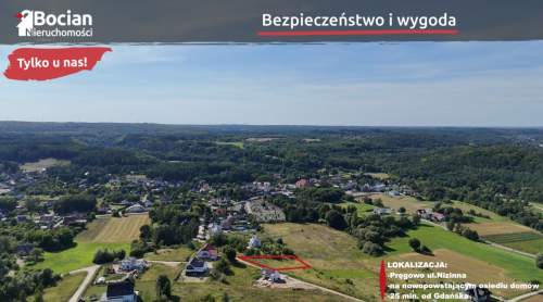 Uzbrojona działka z dobrym dojazdem do Trójmiasta