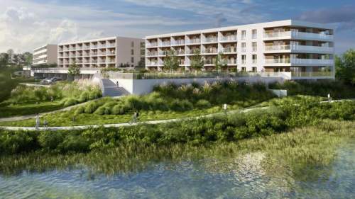 Gotowy projekt, Działka z PnB, 6 730 m2 PUM - Wierzbica Serock...