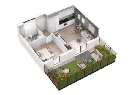 Podgórze Śliwiaka 2 pokoje 43m2 ogródek 24m2 tylko 565 ty