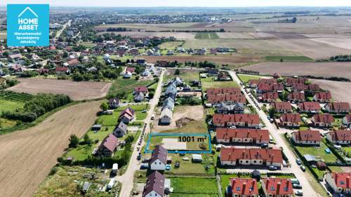 Działka 1001 m z rozpoczętą budową domu 155 m2
