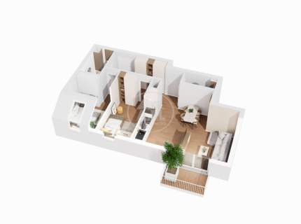 Ustawny Salon Duży Balkon Zielona okolica