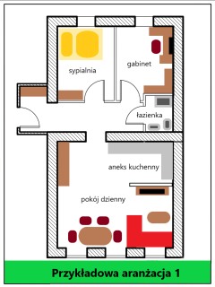 Apartament 5 pokoi 68m2 - mnogość opcji aranżacji - Ogrody