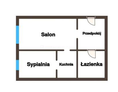 36 m na parterze / 2 pokoje