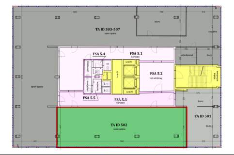 Lokal biurowy/usługowy 117 m I 5 piętro z windą