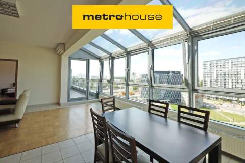 Apartament przy Metro Wilanowska panorama miasta