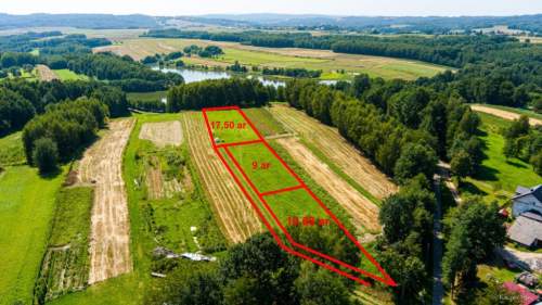 Działka nad zalewem 17 ar w Skrzyszowie 198 000 zł