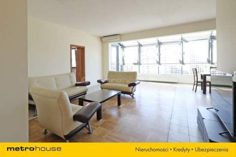 Apartament przy Metro Wilanowska panorama miasta