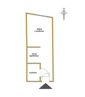 Apartament w st. deweloperskim Centrum 39 m2