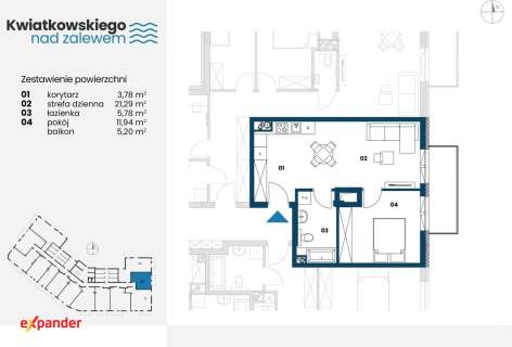Promocja do końca wakacji -7400zł/m2, Nowa Dęba, 42m2, ostatnie...