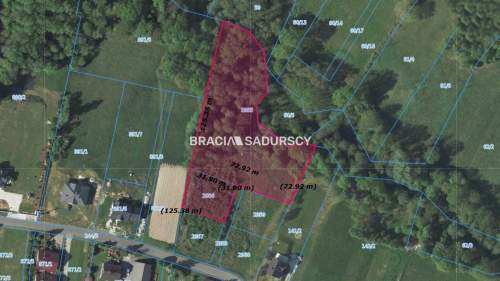 Działka budowlano-leśna. Siepraw.