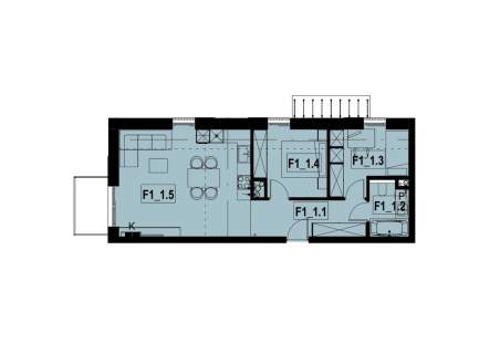 Nowe mieszkanie 56m2 F3 Zielone Osiedle Koszęcinie