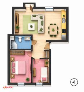 600m od Bałtyku 3pokoje balkon